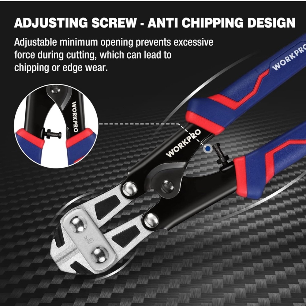 WORKPRO Mini Bolt Cutter 8-inch